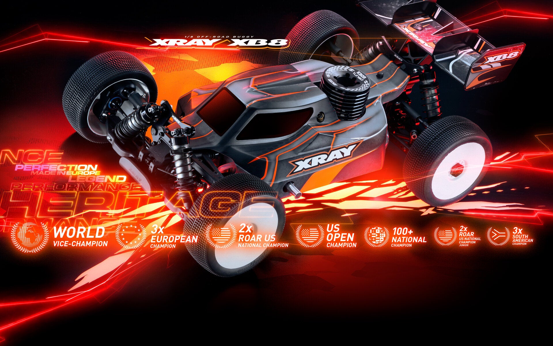 XRAY XB8'26 - 1/8 NITRO OFF-ROAD CAR